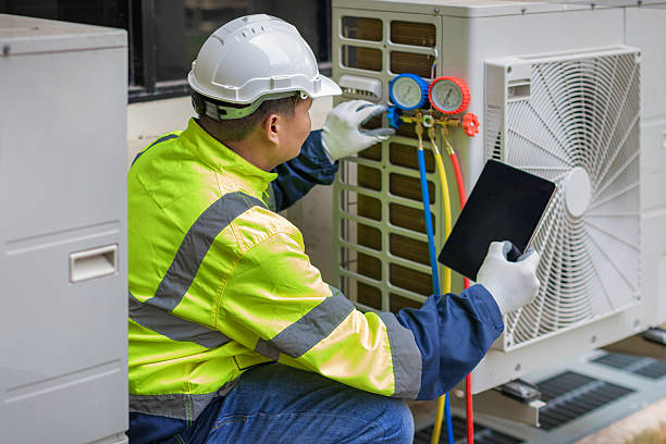 Professional Ductwork Repair technician working in Apex, NC